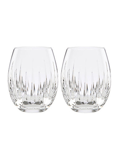 Reed And Barton Crystal Soho Stemless Wine Pair