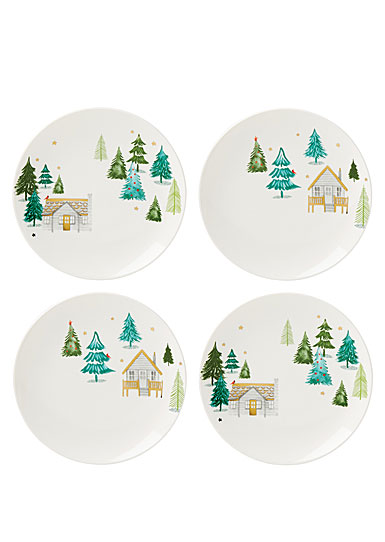 Lenox Balsam Lane Dinnerware Cabin Accent Plates Set of 4