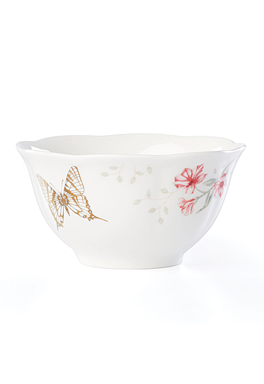 Lenox Butterly Meadow Gold China Tiger Rice Bowl Gold