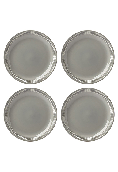 Lenox Profile China Dinner Plate Grey Set Of Four