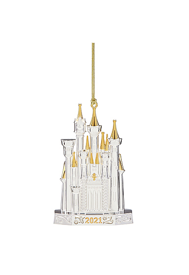 Lenox 2021 Disney Castle Metal Dated Ornament