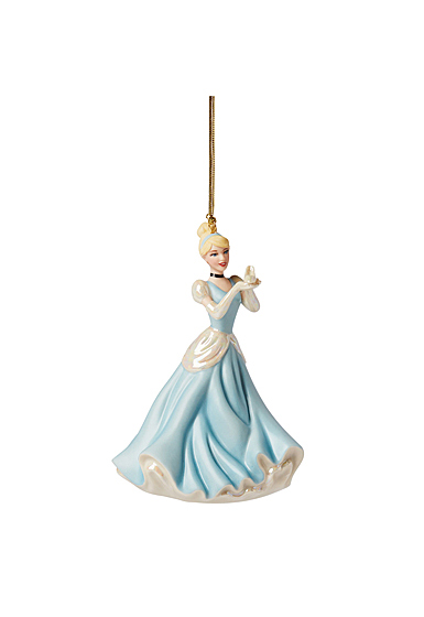 Lenox Christmas 2022 Disney Princess Cinderella with Glass Slipper Ornament