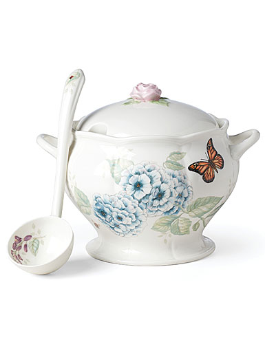 Lenox Butterfly Meadow China Tureen and Ladle Soup Set