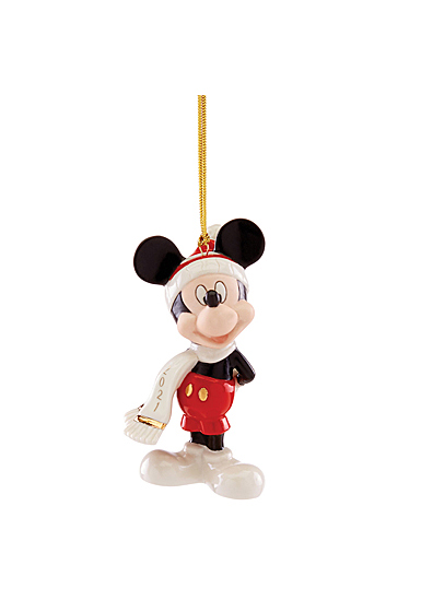 Lenox 2021 Disney 2021 Mickey's Winter Outfit Dated Ornament