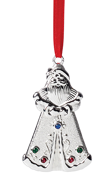 Lenox 2023 Santa Jeweled Charm Metal Ornament