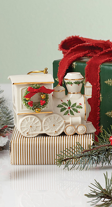 Lenox Christmas Holiday Accent Train Ornament