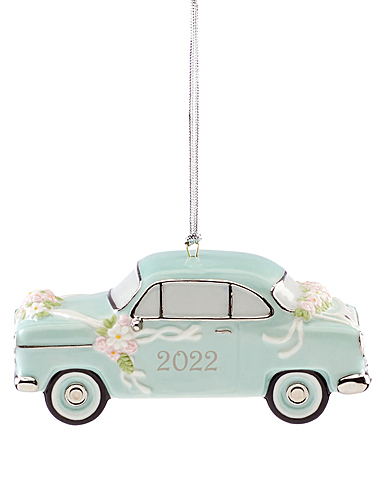 Lenox Christmas 2022 Just Married Vintage Car Dated Ornament