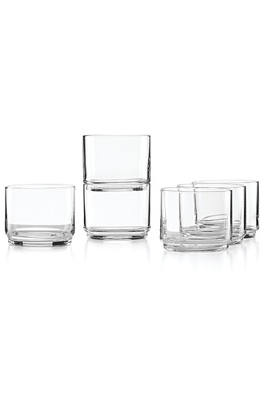 Lenox Tuscany Classics, Stackable Short Glasses Clear, Set of 6