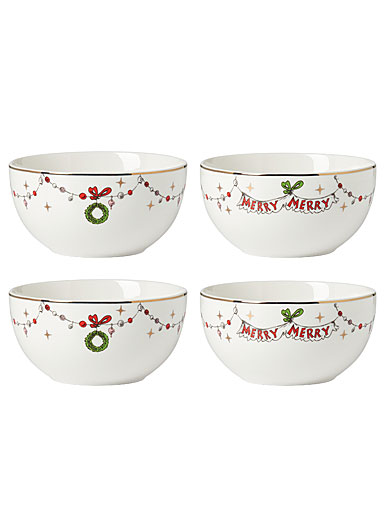 Lenox Merry Grinchmas All Purpose Bowls, Set Of 4