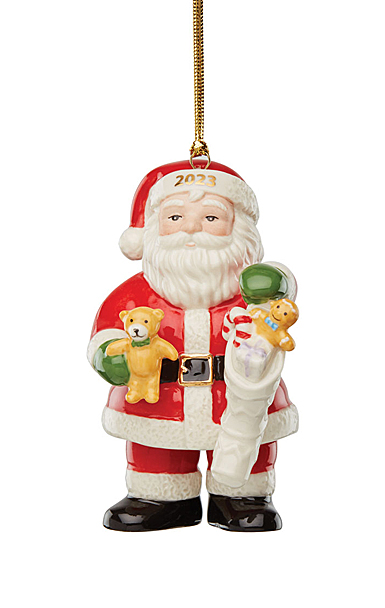 Lenox 2023 Santa and Stocking Dated Ornament