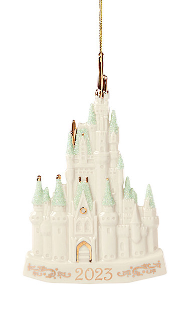 Lenox 2023 Disney Cinderella Castle Porcelain Dated Ornament
