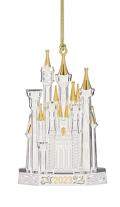 Lenox 2023 Disney Castle Metal Dated Metal Ornament