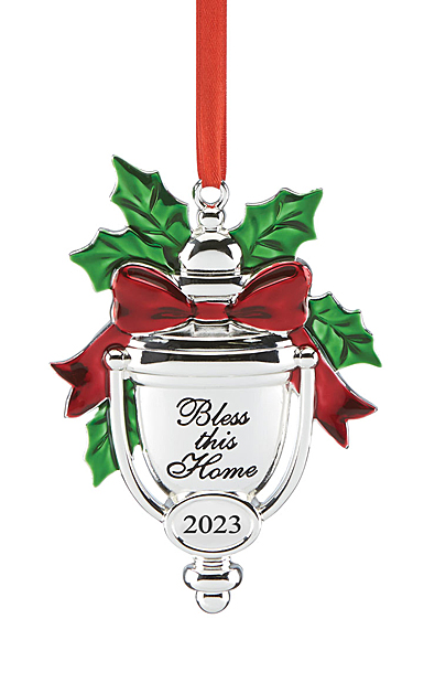 Lenox 2023 Bless This Home Dated Metal Ornament