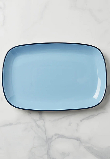 Kate Spade, Lenox Make It Pop 13.5" Platter Light Blue