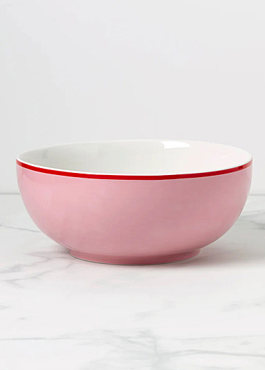 Kate Spade, Lenox Make It Pop 13" Serving Bowl Pink