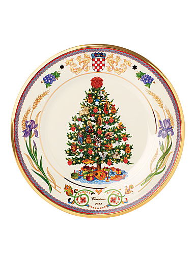 Lenox 2023 Christmas Trees Around The World Plate, Croatia