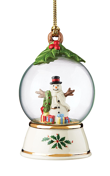 Lenox Snowman Globe Ornament