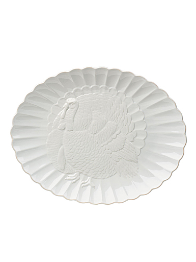 Lenox China French Perle White Turkey Platter