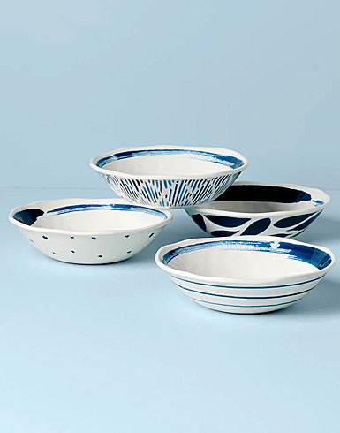 Lenox Blue Bay Melamine All Purpose Bowls, Set of 4 Assorted
