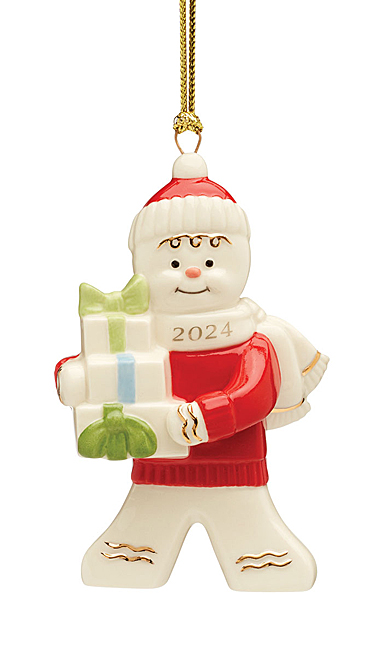 Lenox 2024 Gingerbread With Gifts Dated Ornament