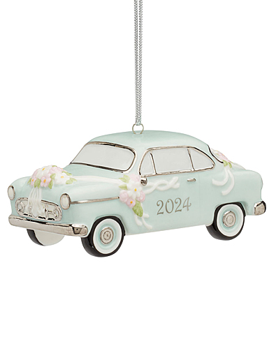 Lenox 2024 Just Married Vintage Car Dated Ornament