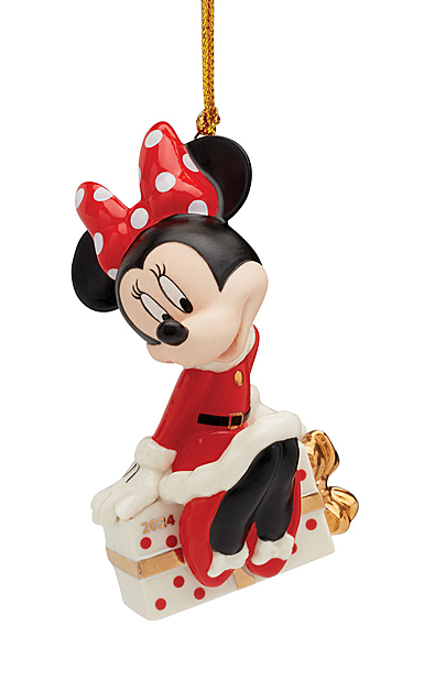 Lenox 2024 Minnie Sitting On Gift Dated Ornament