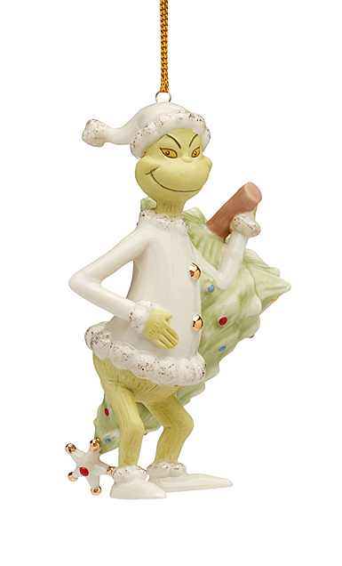 Lenox 2024 Grinch Stealing Tree Ornament