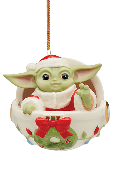 Lenox 2024 Holiday Grogu In Hover Pram Ornament