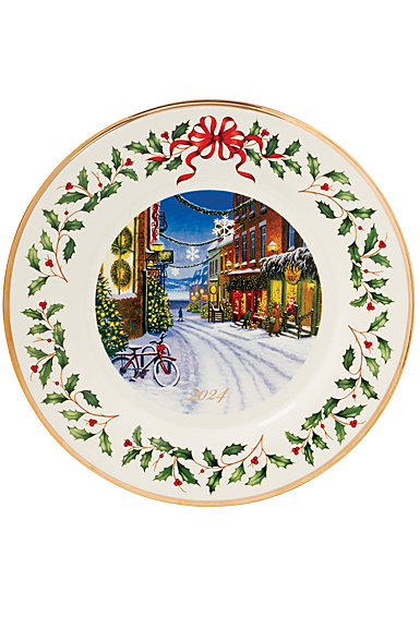 Lenox 2024 Holiday Annual Plate Winter Scene