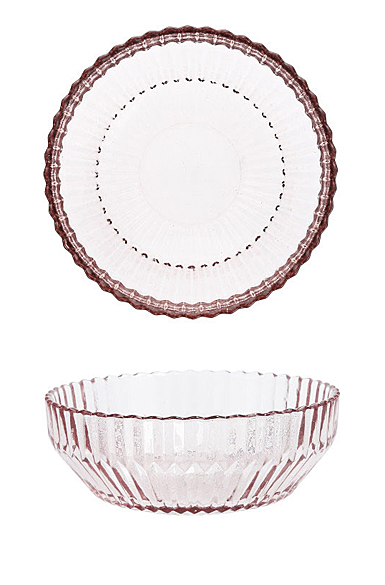 Fortessa Glass Archie Pink Cereal Bowl, Single