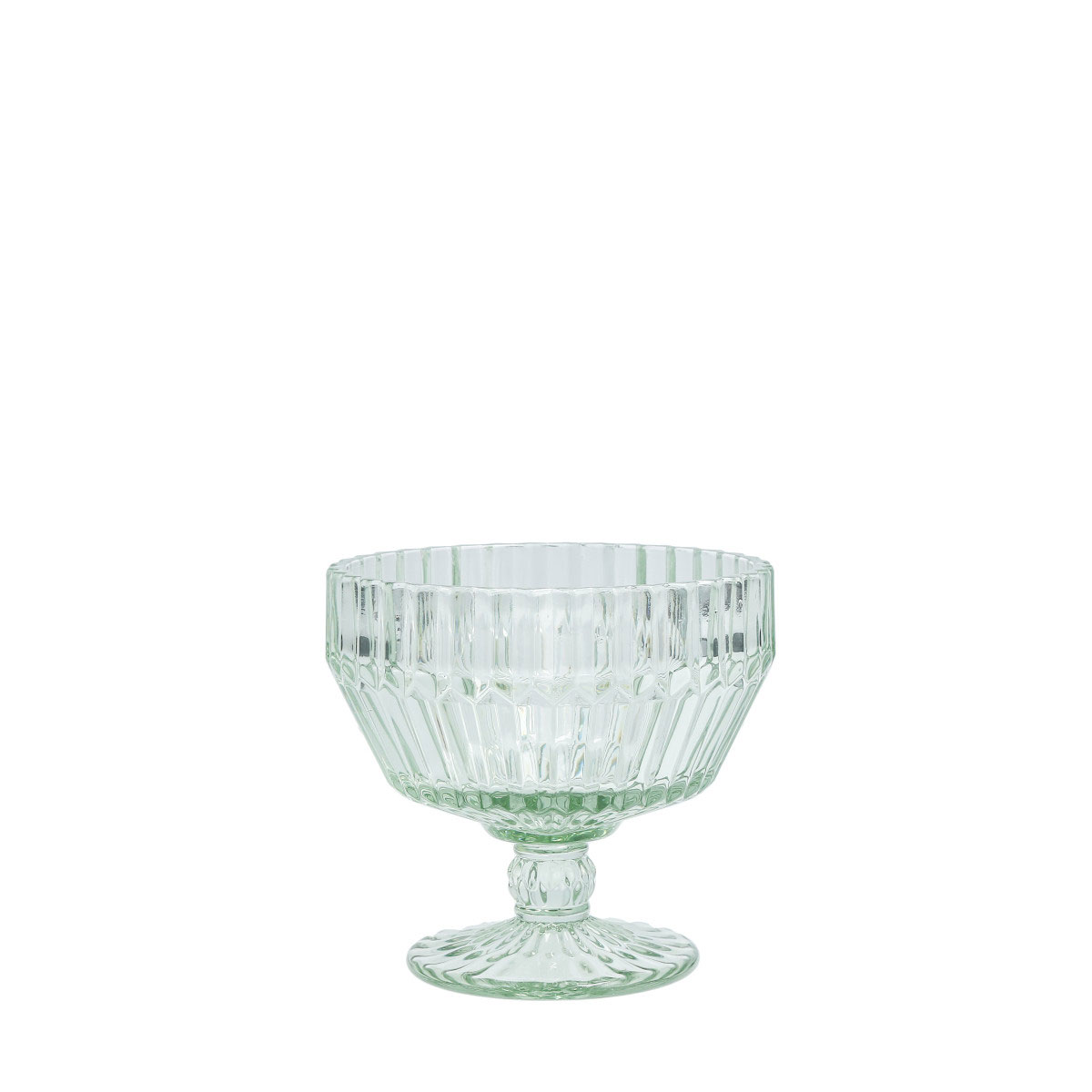 Fortessa Glass Archie Sage Green Coupe, Footed Dessert Bowl 10oz