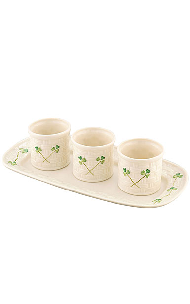 Belleek Classic Shamrock Tapas Set