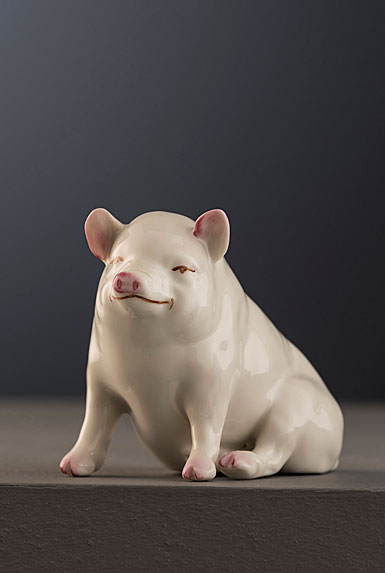 Belleek Masterpiece Collection Pig
