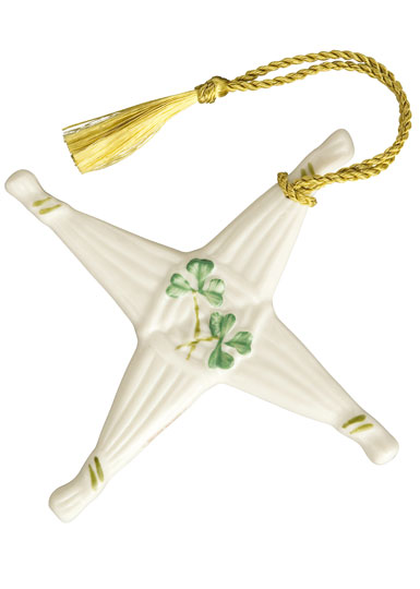 Belleek St. Brigid's Cross Ornament