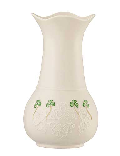 Belleek China Shamrock Lace 7" Vase