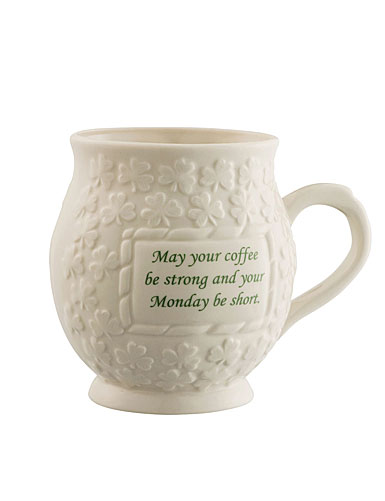 Belleek May your Coffee be Strong Mug