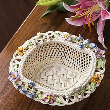 Belleek Spring Flower Basket