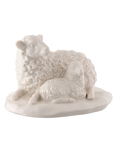 Belleek Sheep and Lamb Figurine