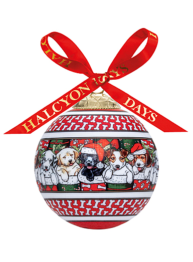 Halcyon Days Have a Pawsitively 3" Bauble Ornament