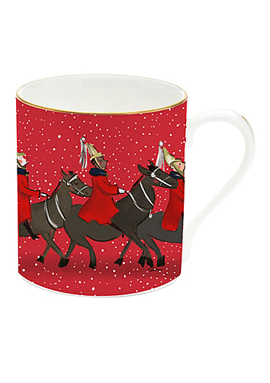 Halcyon Days Life Guards in the Snow Mug Red
