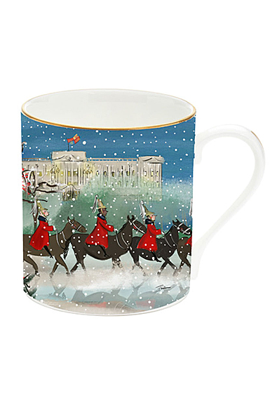 Halcyon Days Life Guards in the Snow Mug Blue