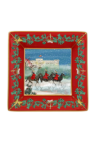 Halcyon Days Life Guards in the Snow Square Tray