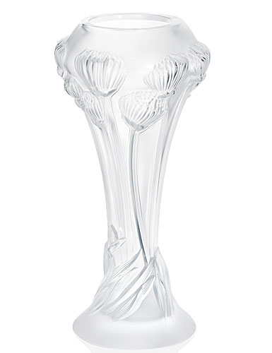 Lalique Button Rose Vase
