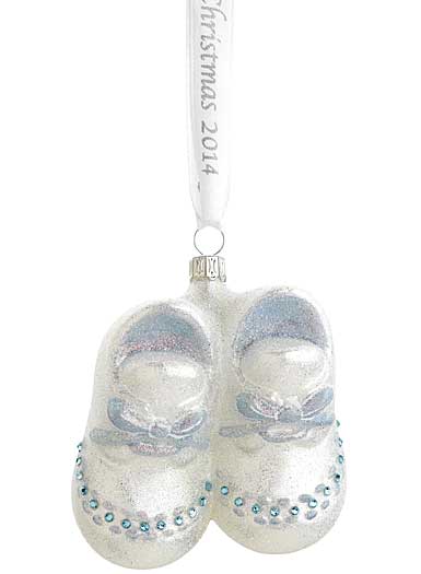 Reed and Barton Baby's First Christmas 2014 Ornament, Blue Booties