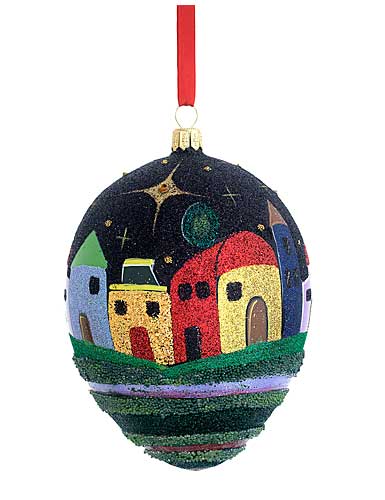 Reed and Barton MD Anderson Blown Glass Bethlehem Ornament by Carlos