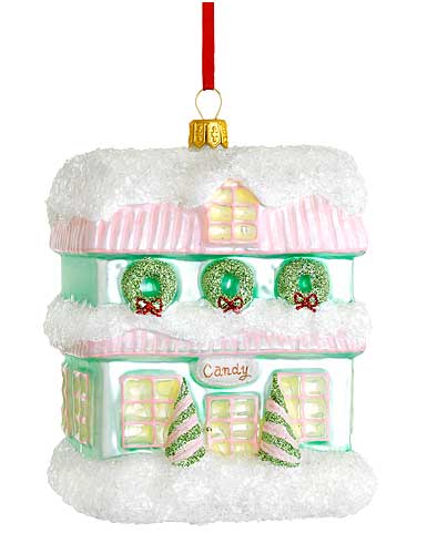 Reed and Barton Sugar Snow Village Candy Shop Ornament