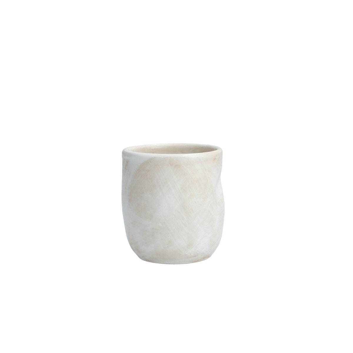 Fortessa Stoneware Cloud Terre Collection No. 2 White Estela 3" x 3.25" Coffee Cup 8oz