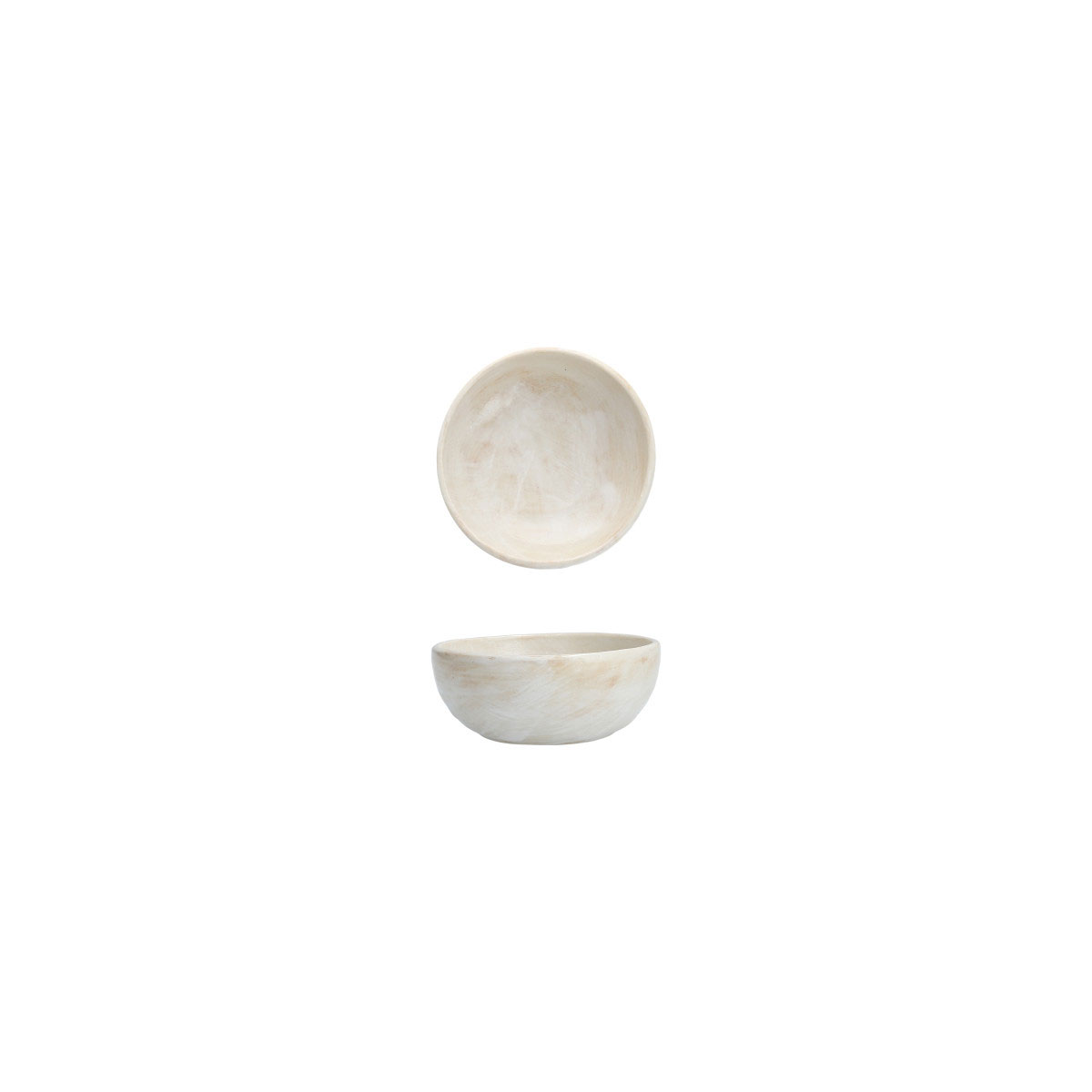 Fortessa Stoneware Cloud Terre Collection No. 2 White Joao 3.5" x 1.5" Ramekin