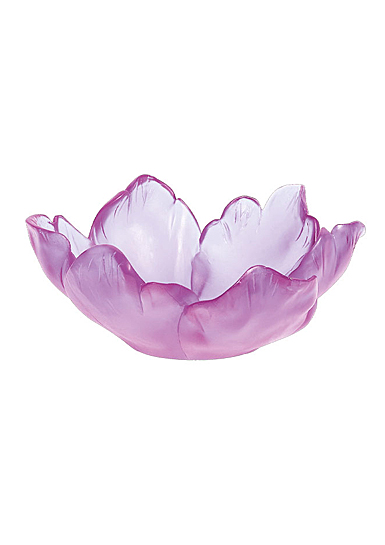 Daum 6.3" Tulip Bowl in Ultraviolet