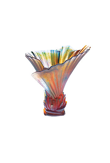 Daum Small Palm Tree Vase by Emilio Robba